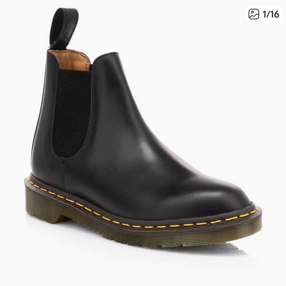 Comme des Garcons Black Leather Ankle Boots